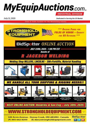 My Equip Auctions - July 21, 2025