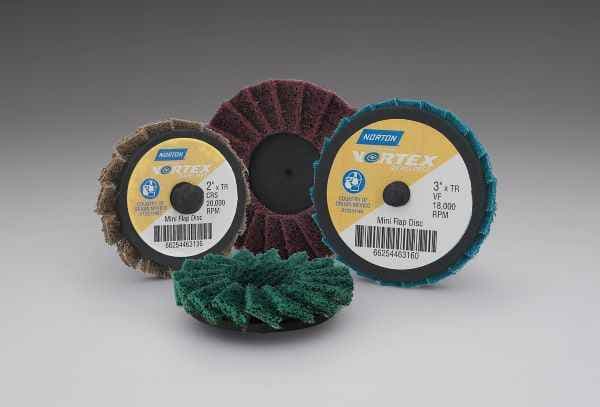 Norton Vortex Rapid Prep Line Expands with New Mini Flap Discs