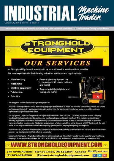 Industrial Machine Trader - October 20, 2025