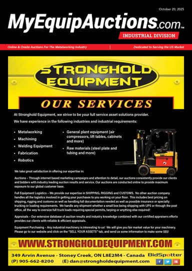 My Equip Auctions - October 20, 2025