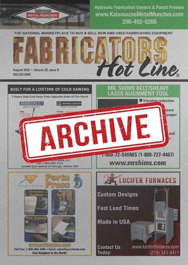 Fabricators Hot Line - 2022 Archive