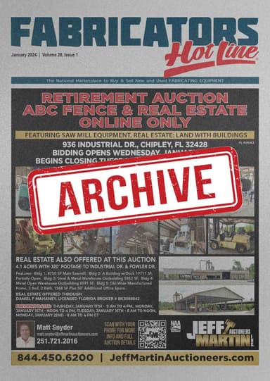 Fabricators Hot Line - 2024 Archive