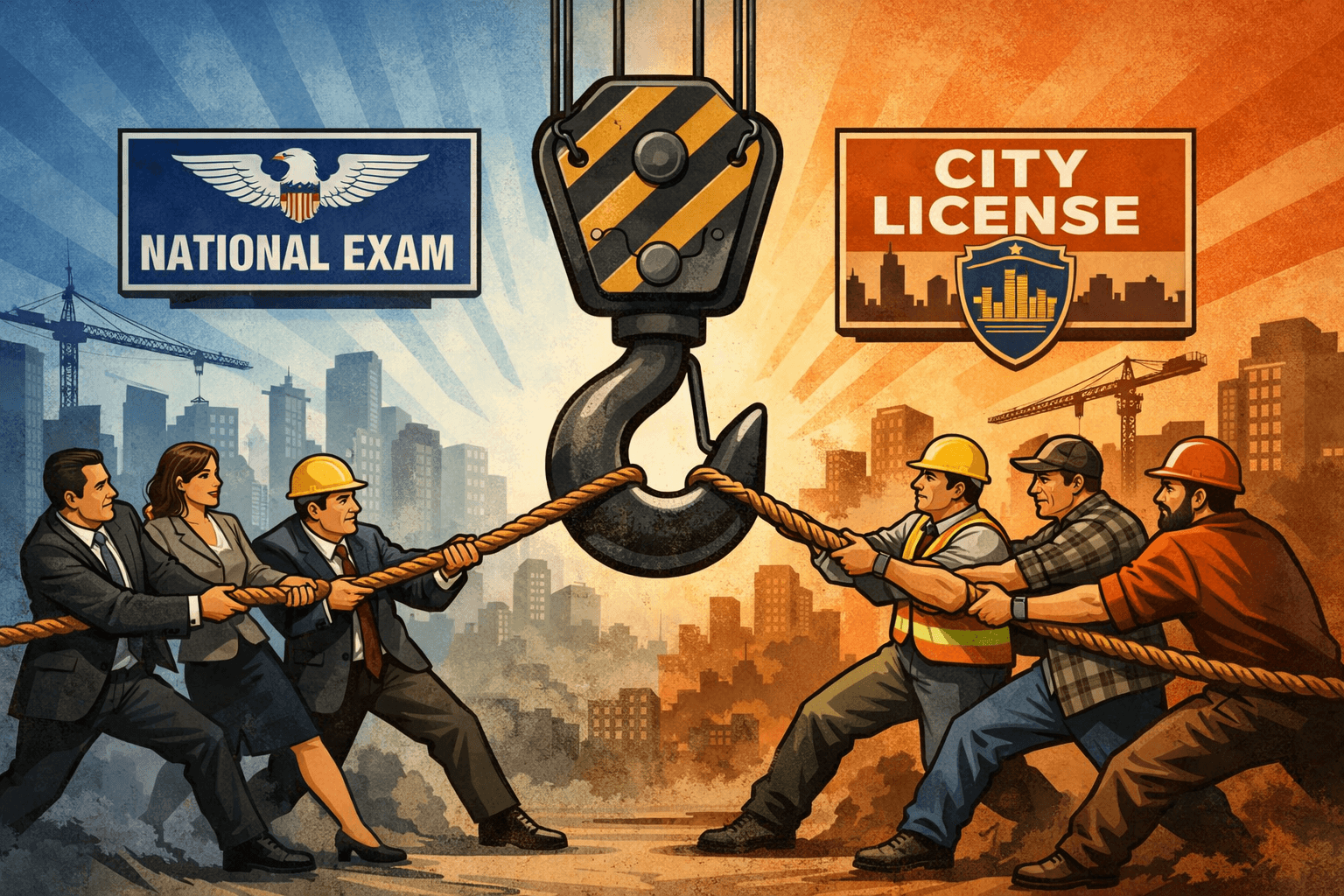 Developers, Unions Differ on Crane Licensing Standards