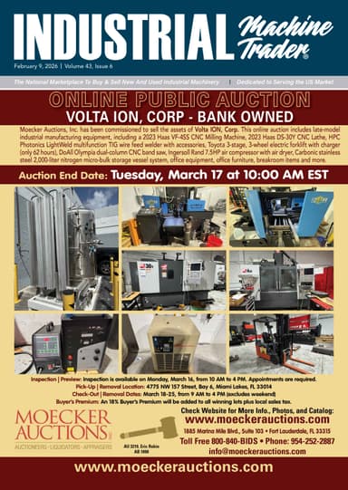 Industrial Machine Trader - February 9, 2026