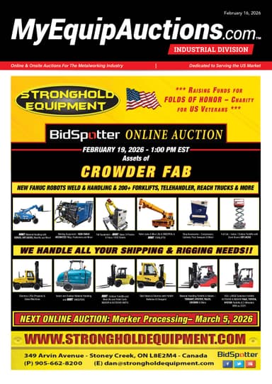 My Equip Auctions - February 16, 2026