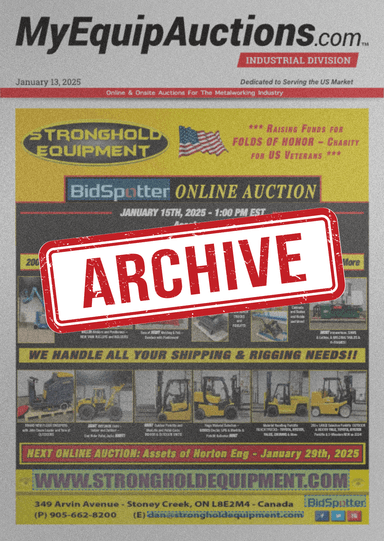 My Equip Auctions - 2025 Archive