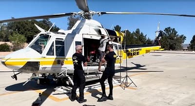 S.A.F.E. Works Alongside L.A. County Fire To Design Custom Maintenance Stands for BELL Helicopter’s B412
