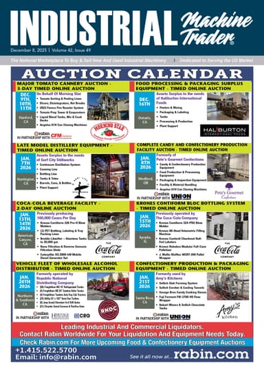 Industrial Machine Trader - December 8, 2025