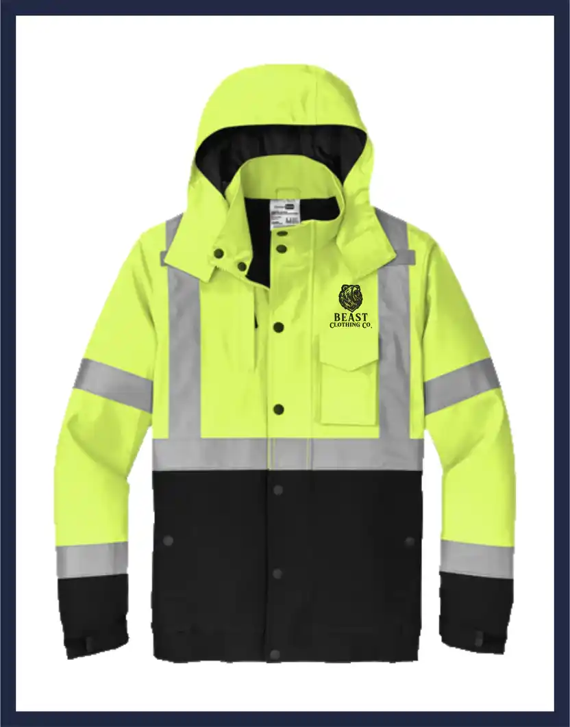 ANSI 107 Class 3 Waterproof Insulated Ripstop Bomber Jacket