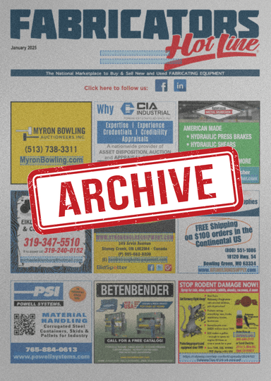 Fabricators Hot Line - 2025 Archive