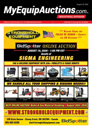 My Equip Auctions - August 10, 2026