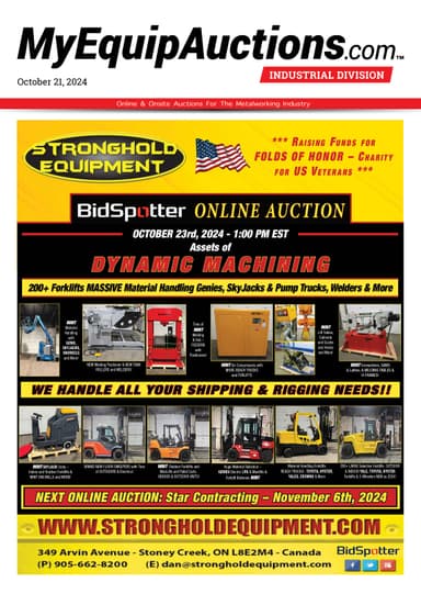 My Equip Auctions - October 21, 2024