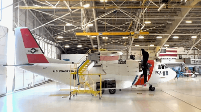S.A.F.E. Structure Designs has supplied The United States Coast Guard with a custom Leonardo C27J Spartan wing access platform