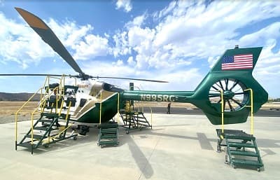 S.A.F.E. Delivers Custom Airbus H145 Maintenance Stands to Riverside County Sheriff Department California