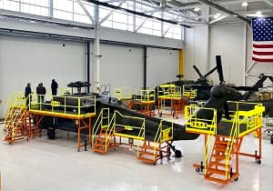 S.A.F.E., Structure delivers custom Sikorsky UH-60 Fall protection platforms to the Army National Guard Depot in Springfield Missouri