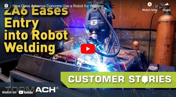 Concrete Company Uses ZA6 Robot for Automated Welding